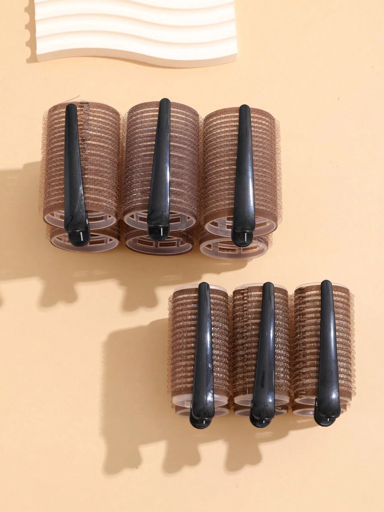 Hair Curlers With Clips, Self-Gripping Hair Roller, Suitable For Long/Medium/Short Hair And Bangs, DIY Hair Curling Tool (Includes 12 Large Hair Rollers + 6 Clips)