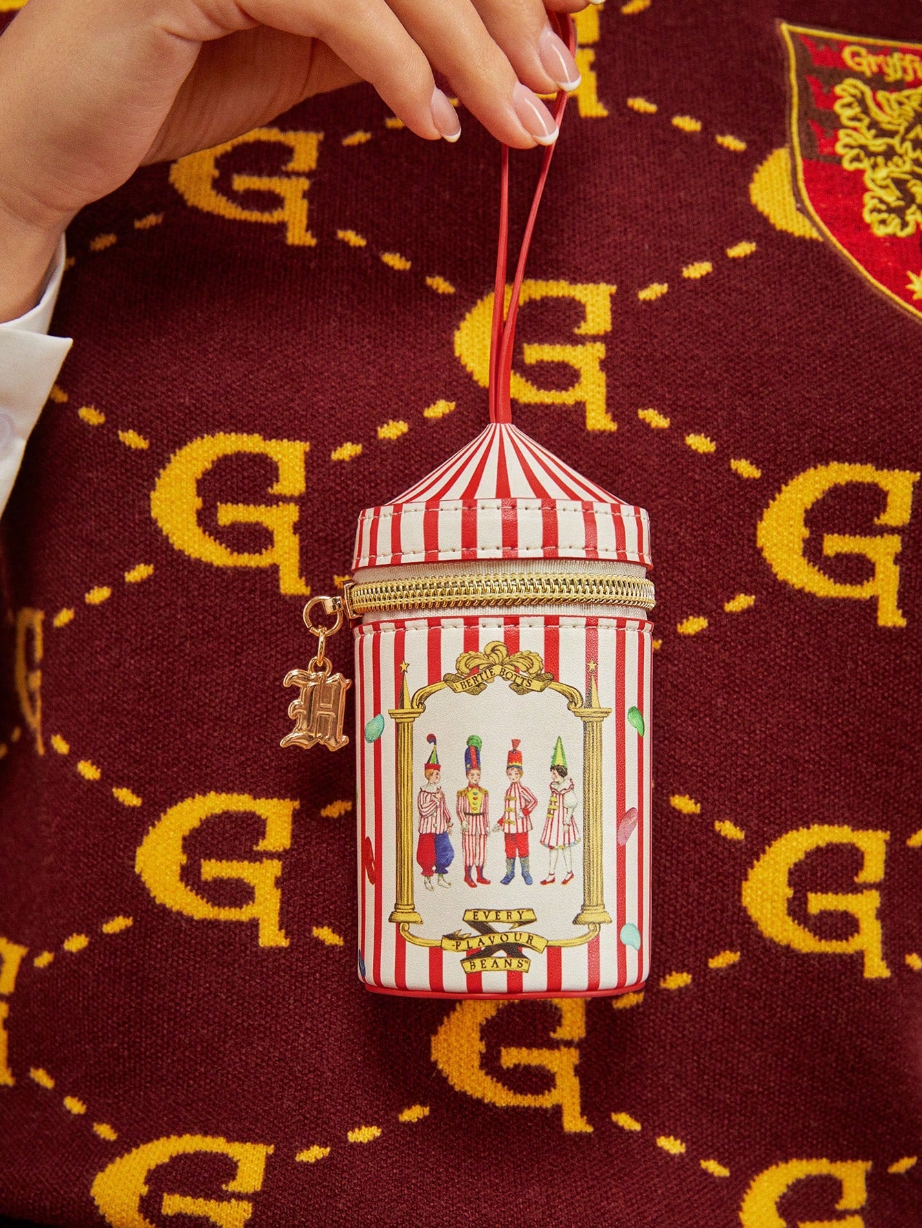 HARRY POTTER X 1 Pc Striped & Figured Print Cylinder Coin Purse, Gifts,Back To School