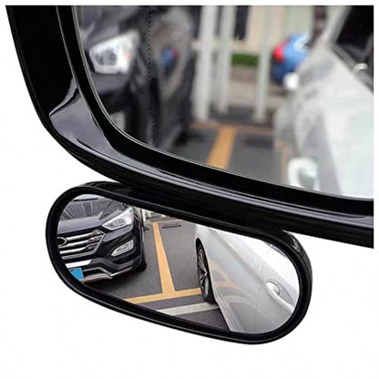 HD Blind Spot Car MirrorWide Angle Rearview Mirror With 360° Adjustment Universal Car Essential Tool Fit For Cars Truck SUV