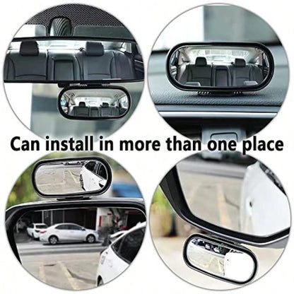 HD Blind Spot Car MirrorWide Angle Rearview Mirror With 360° Adjustment Universal Car Essential Tool Fit For Cars Truck SUV