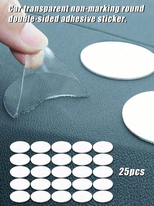 High-Adhesion Transparent Double-Sided Glue Dots, 25pcs/Sheet, Ideal For Figurines, Car Models, Posters, Acrylic Posters, Wedding Party Decor, DIY Crafts