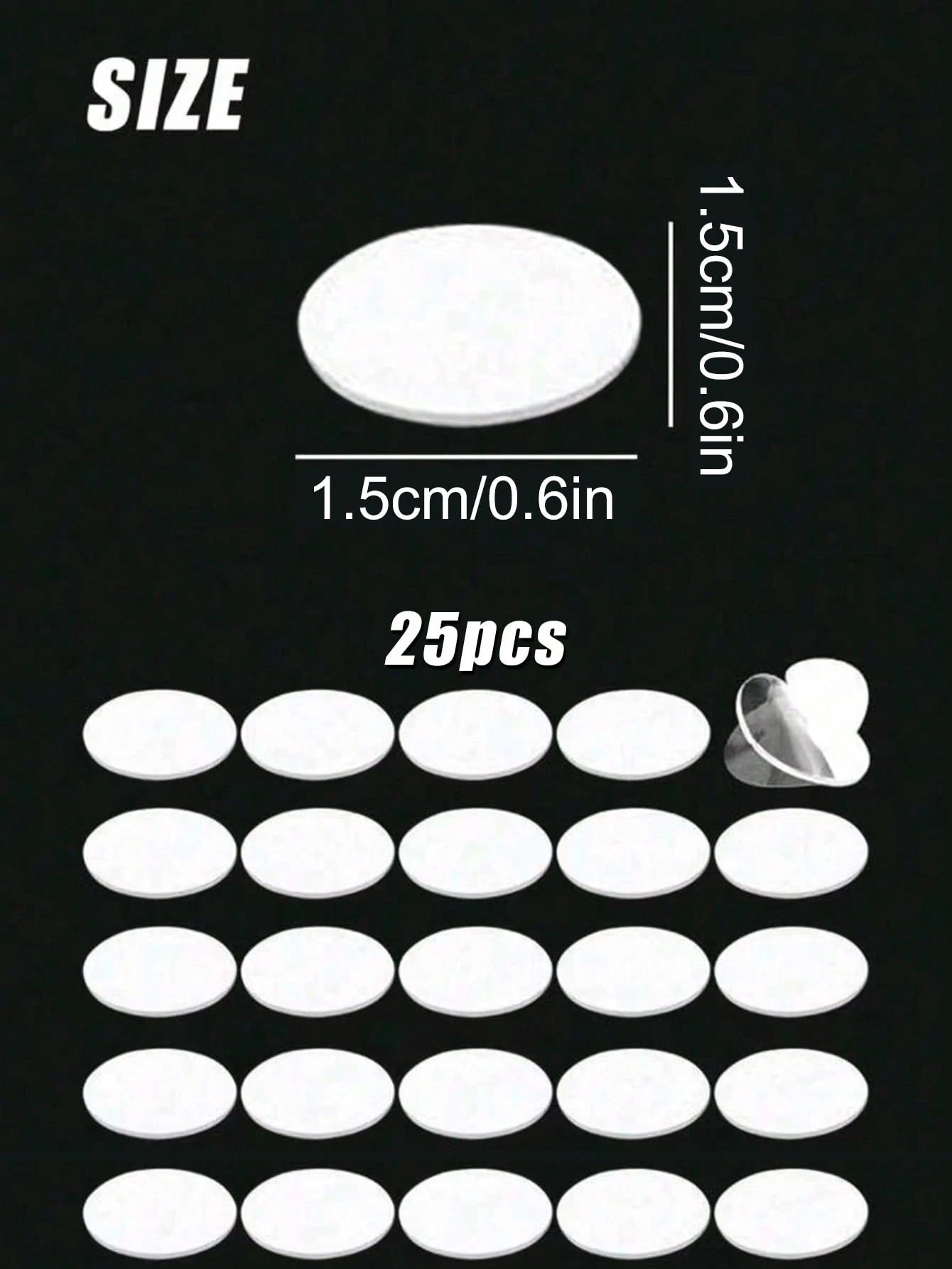 High-Adhesion Transparent Double-Sided Glue Dots, 25pcs/Sheet, Ideal For Figurines, Car Models, Posters, Acrylic Posters, Wedding Party Decor, DIY Crafts