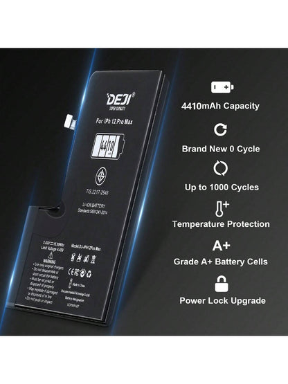 High Capacity OEM Replacement Internal Battery Compatible With IPhone 11/11 Pro/11 Pro Max/12 Pro/12 Pro Max/12 With Replacement Tool Kit