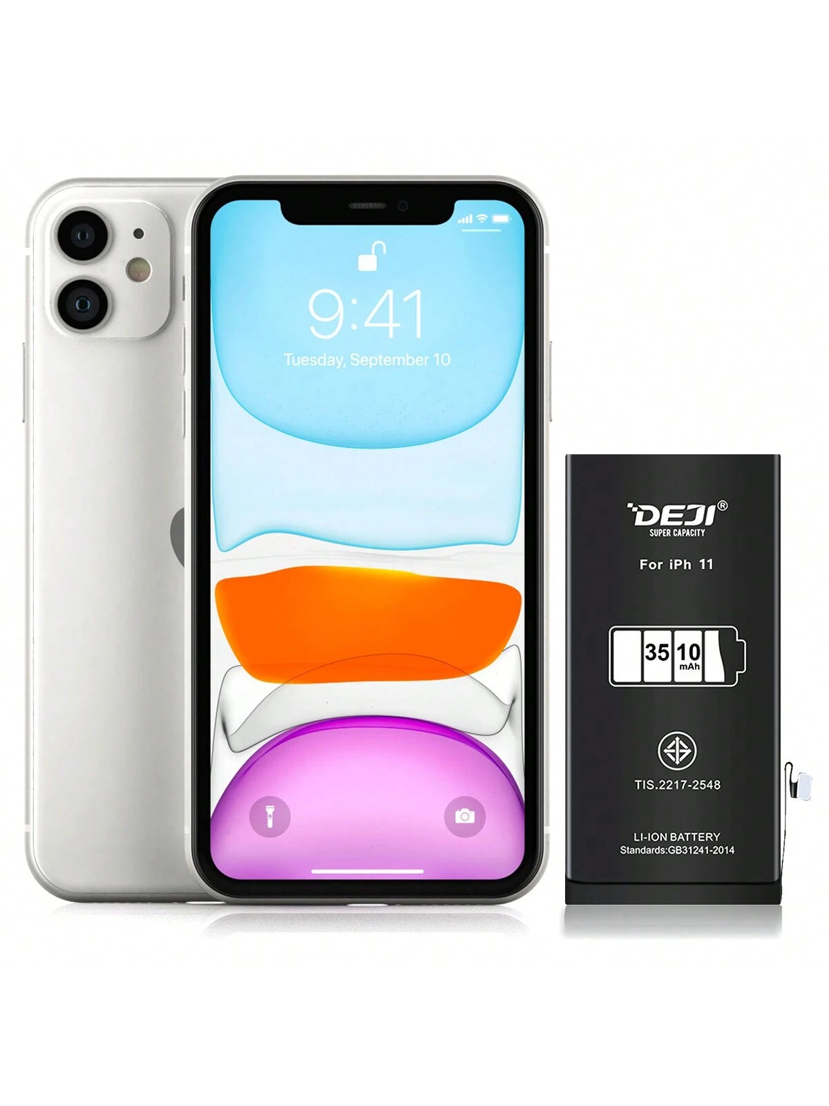High Capacity OEM Replacement Internal Battery Compatible With IPhone 11/11 Pro/11 Pro Max/12 Pro/12 Pro Max/12 With Replacement Tool Kit