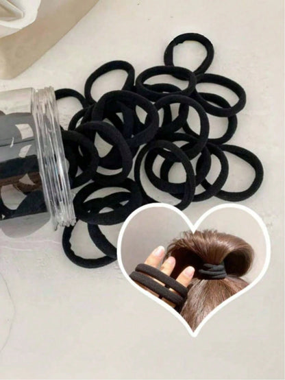High Elasticity Women's Ponytail Hair Ties, Hair Bands, Hair Accessories, Fitness Sports Hair Bands, Home Beauty Hair Accessories, Suitable For Summer, Vacation, Travel. (10/20/50/100/200)