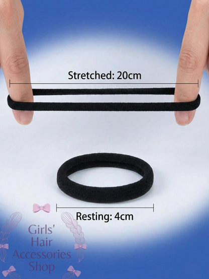 High Elasticity Women's Ponytail Hair Ties, Hair Bands, Hair Accessories, Fitness Sports Hair Bands, Home Beauty Hair Accessories, Suitable For Summer, Vacation, Travel. (10/20/50/100/200)