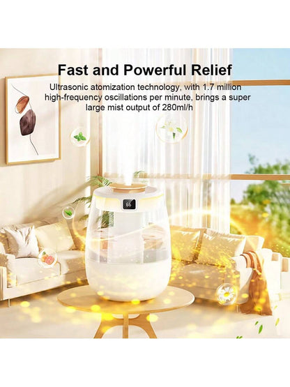 Home Air Purifier,Ultra-Quiet Large Capacity USB Humidifier- Ideal For Bedroom & Desk, Home Air Purifier