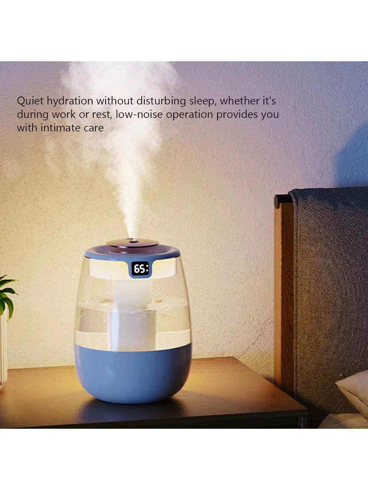 Home Air Purifier,Ultra-Quiet Large Capacity USB Humidifier- Ideal For Bedroom & Desk, Home Air Purifier