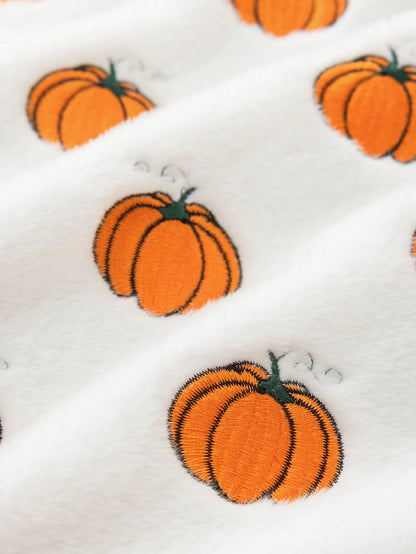 Homemorelove 1/2pcs PV Velvet Small Pumpkin Embroidered Pillow Case, Autumn Decor, Thanksgiving, Halloween Atmosphere Home Decoration Throw Pillow, Suitable For Living Room, Bedroom, Sofa, Pillow Inse