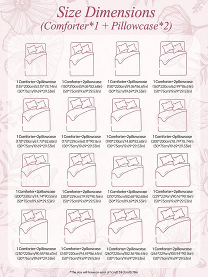 HONEYMOON 2/3 Piece Wavy Quilted Comforter Set (Summer Thin Quilt) (2-Piece Set = 1 Comforter + 1 Pillowcase; 3-Piece Set = 1 Comforter + 2 Pillowcases)- 100% Polyester Fabric With Grid Stitching, Li