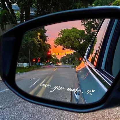 "I Love You More" Sticker, Cute Romantic Love Quote, UV DTF Vinyl Decal, Waterproof For Laptop, Luggage, Mirror, Car Window, Sweet Gift For Couples, Friends, Boyfriend, Girlfriend