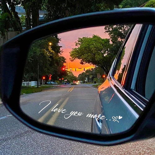 "I Love You More" Sticker, Cute Romantic Love Quote, UV DTF Vinyl Decal, Waterproof For Laptop, Luggage, Mirror, Car Window, Sweet Gift For Couples, Friends, Boyfriend, Girlfriend