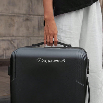 "I Love You More" Sticker, Cute Romantic Love Quote, UV DTF Vinyl Decal, Waterproof For Laptop, Luggage, Mirror, Car Window, Sweet Gift For Couples, Friends, Boyfriend, Girlfriend