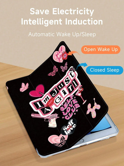 I'm Just A Girl DIY Collage Protective Case Compatible With IPad Air 4/5 10.9 Inch, IPad 7/8/9/10.2 Inch, IPad 10th Gen, Kindle Paperwhite 12th Gen 2024, Kindle (11th Generation) 2022 Release, Galaxy