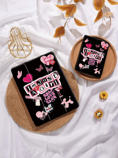 I'm Just A Girl DIY Collage Protective Case Compatible With IPad Air 4/5 10.9 Inch, IPad 7/8/9/10.2 Inch, IPad 10th Gen, Kindle Paperwhite 12th Gen 2024, Kindle (11th Generation) 2022 Release, Galaxy