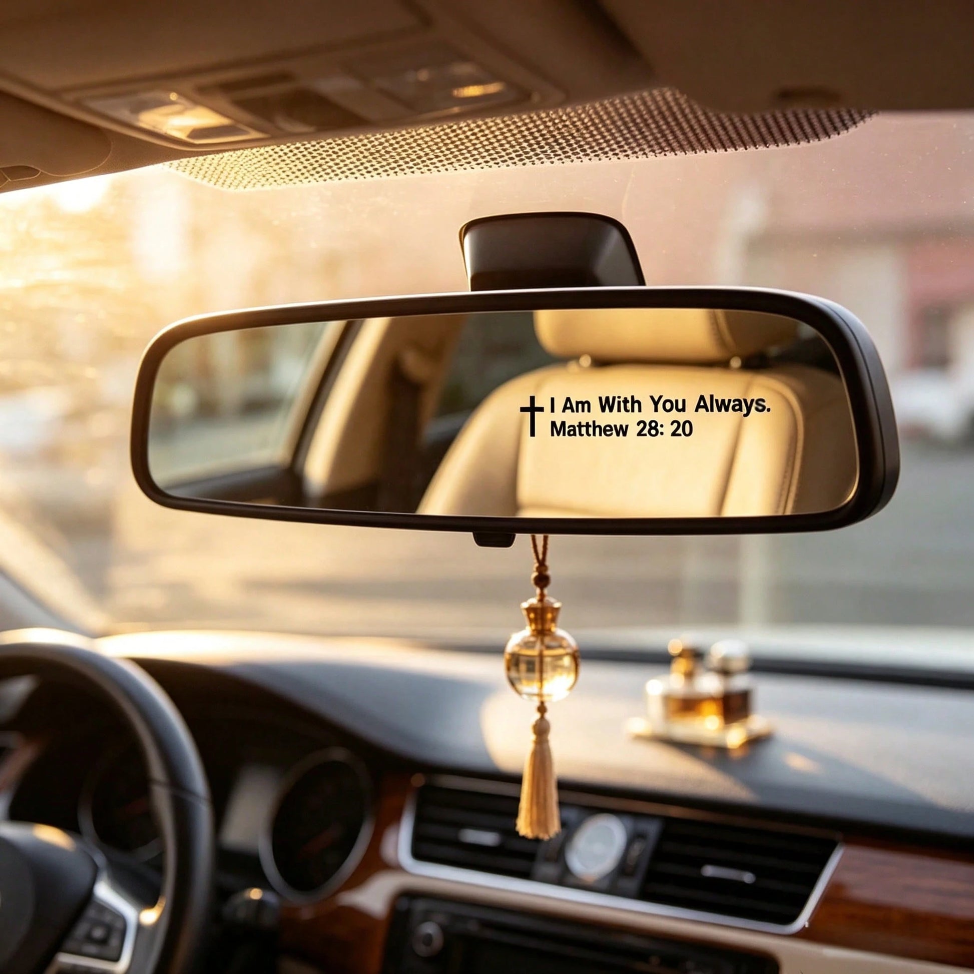 "I Will Always Be With You" Car Sticker, Easy To Peel And Stick (No Residue), Durable Sticker, Suitable For Cars, Motorcycles, Laptops, Windows, Cute Waterproof UV-Resistant No-Residue Vinyl Sticker