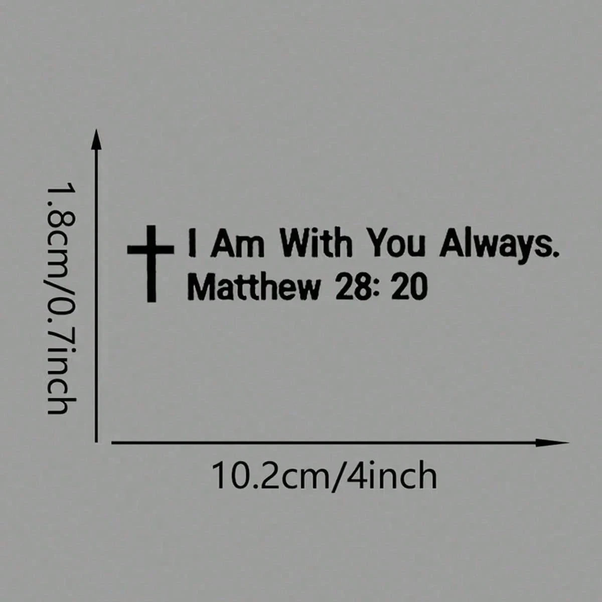 "I Will Always Be With You" Car Sticker, Easy To Peel And Stick (No Residue), Durable Sticker, Suitable For Cars, Motorcycles, Laptops, Windows, Cute Waterproof UV-Resistant No-Residue Vinyl Sticker
