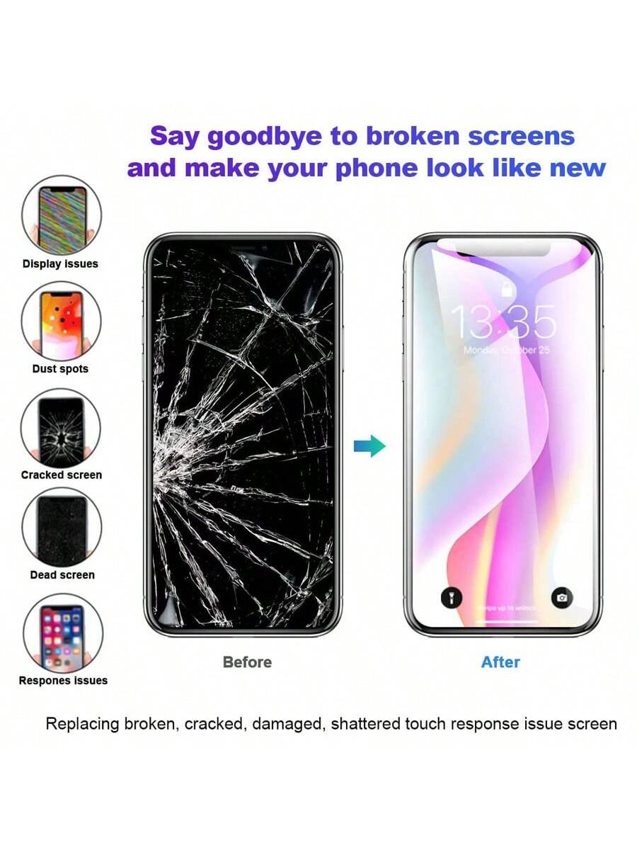 Incell LCD Display Screen With Touch Digitizer Assembly For IPhone 11, No Dead Pixels, Replacement Screen For IPhone 11