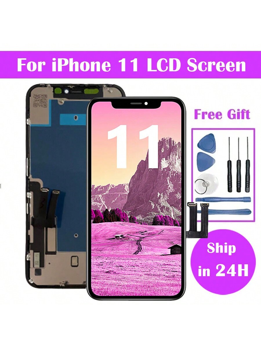 Incell LCD Display Screen With Touch Digitizer Assembly For IPhone 11, No Dead Pixels, Replacement Screen For IPhone 11