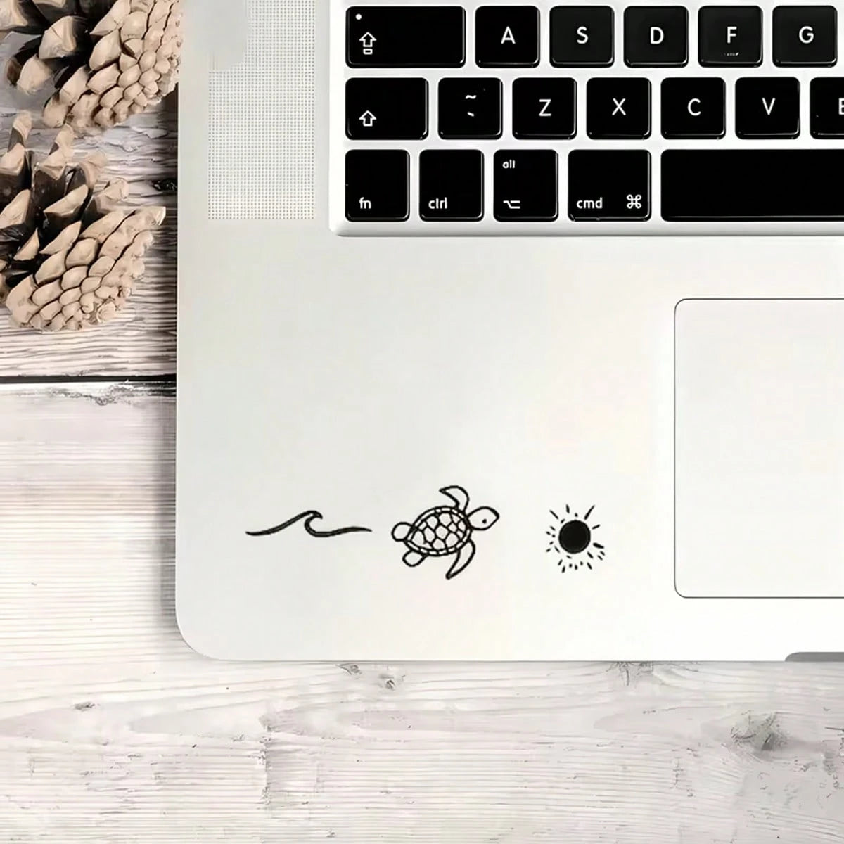 Inspiring Rear-View Mirror Stickers, With A Marine Theme And In An Inspirational Hand-Drawn Style- Rear-View Mirror Stickers For Cars, Tablets, Water Bottles, Notebooks, Etc. A Heartwarming Gift For
