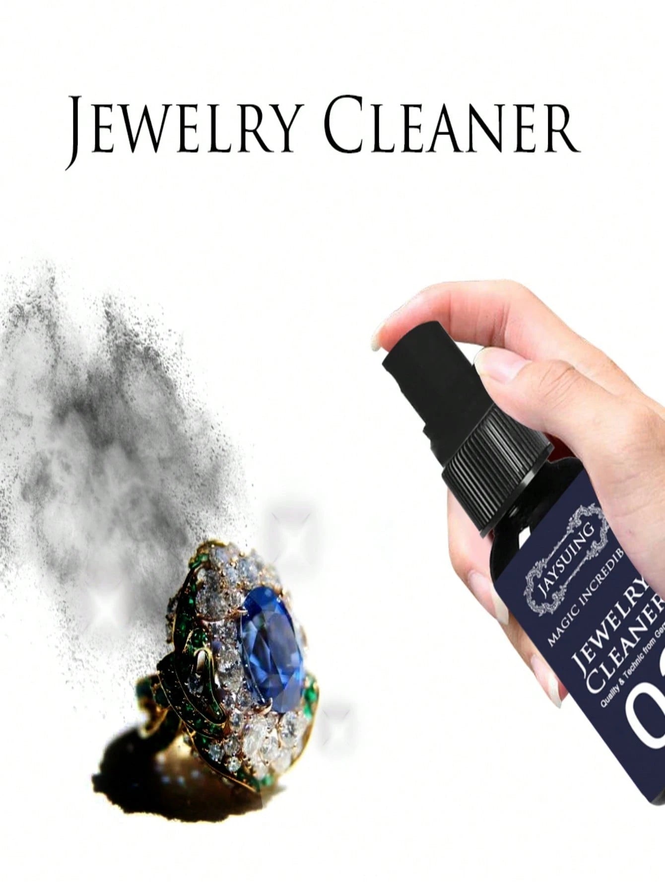JAYSUING 1pc/Jewelry Cleaner, Suitable For Watches, Diamond Rings, Rust Removal, Stain Removal, Dial Maintenance, Cleaning, Gold Jewelry, 30ml Jewelry Cleaner Watch Ring Spray, Multi-Functional Rust R