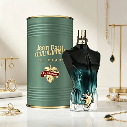 Jean Paul Gaultier Le Beau Le Parfum Men EDP Spray Long Lasting Fresh Tropical Woody Cologne Man Torso Shaped Bottle Luxury Metal Can Package
