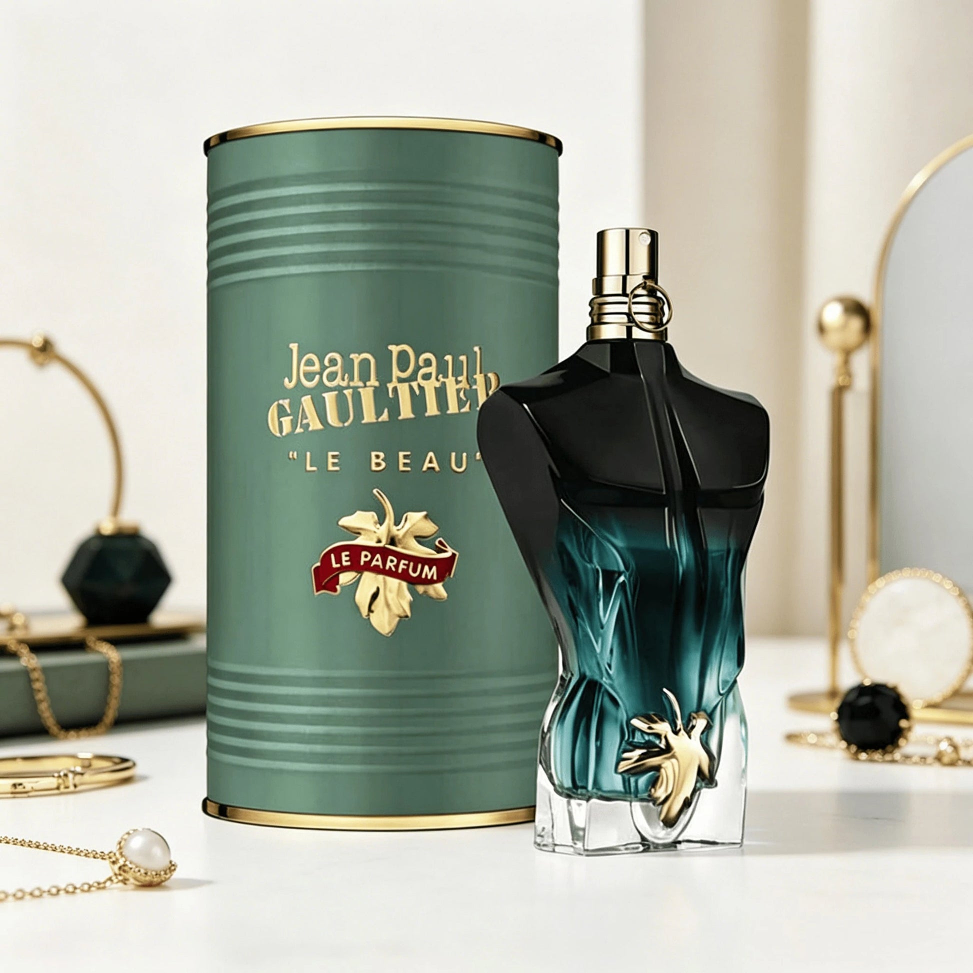 Jean Paul Gaultier Le Beau Le Parfum Men EDP Spray Long Lasting Fresh Tropical Woody Cologne Man Torso Shaped Bottle Luxury Metal Can Package