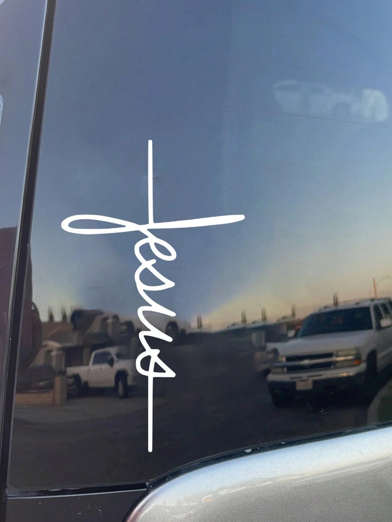 Jesus Cross Sticker God Cross Jesus Car Window Bumper Decals, Or Bumpers