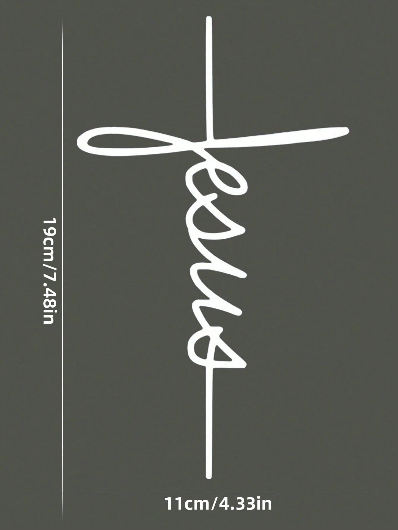 Jesus Cross Sticker God Cross Jesus Car Window Bumper Decals, Or Bumpers