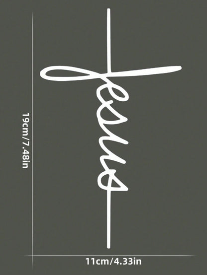Jesus Cross Sticker God Cross Jesus Car Window Bumper Decals, Or Bumpers