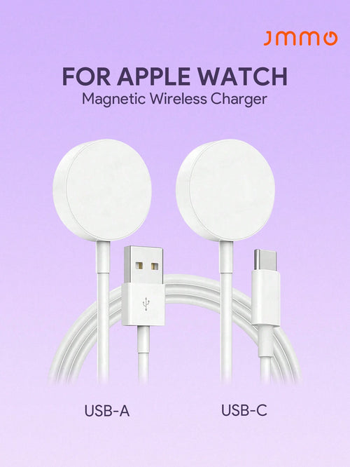 JMMO 1pc 3.3ft/100cm Portable Magnetic Wireless Charger Compatible With Apple Watch Series Ultra/9/8/7/6/SE/SE2/5/4/3/2/1