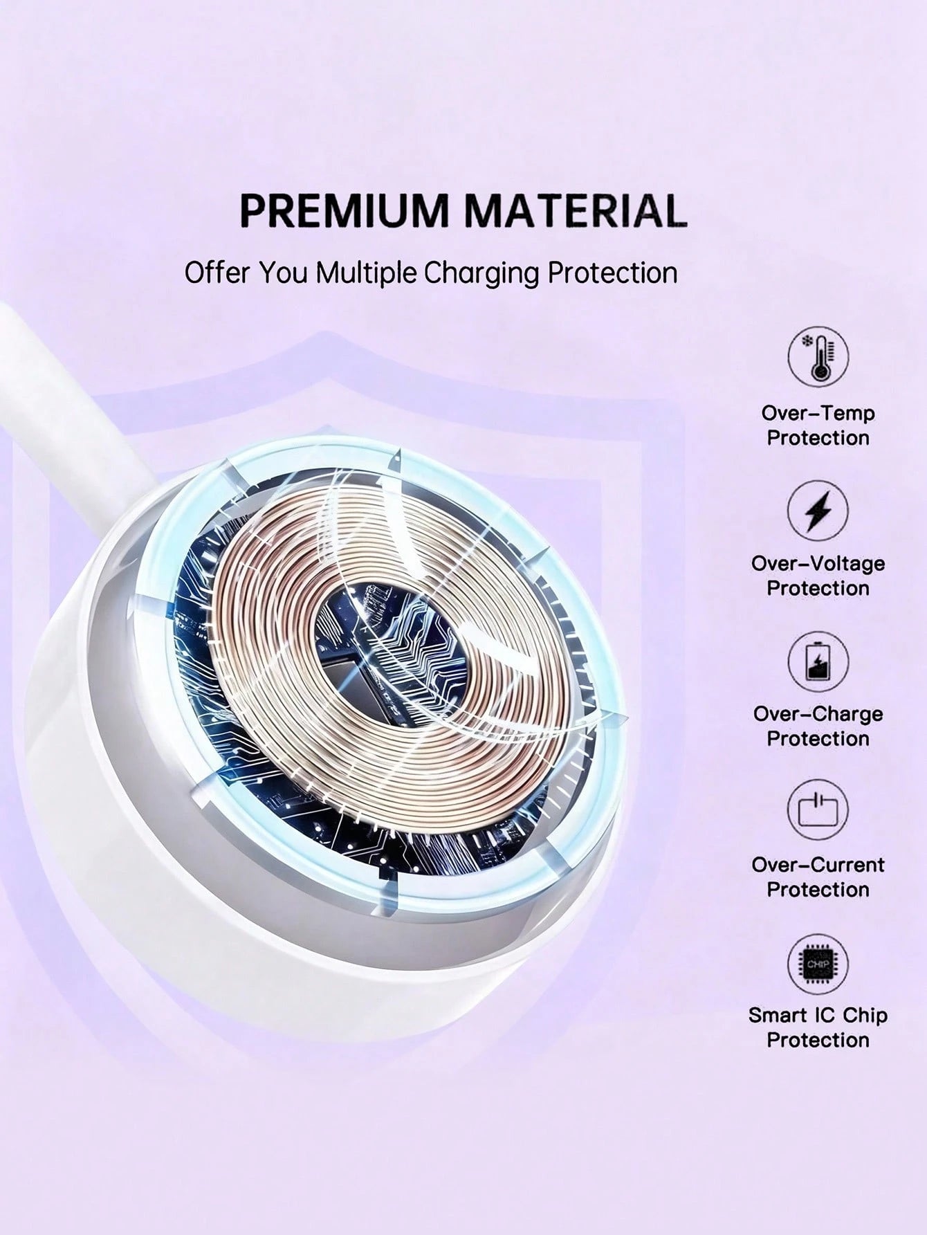 JMMO 1pc 3.3ft/100cm Portable Magnetic Wireless Charger Compatible With Apple Watch Series Ultra/9/8/7/6/SE/SE2/5/4/3/2/1