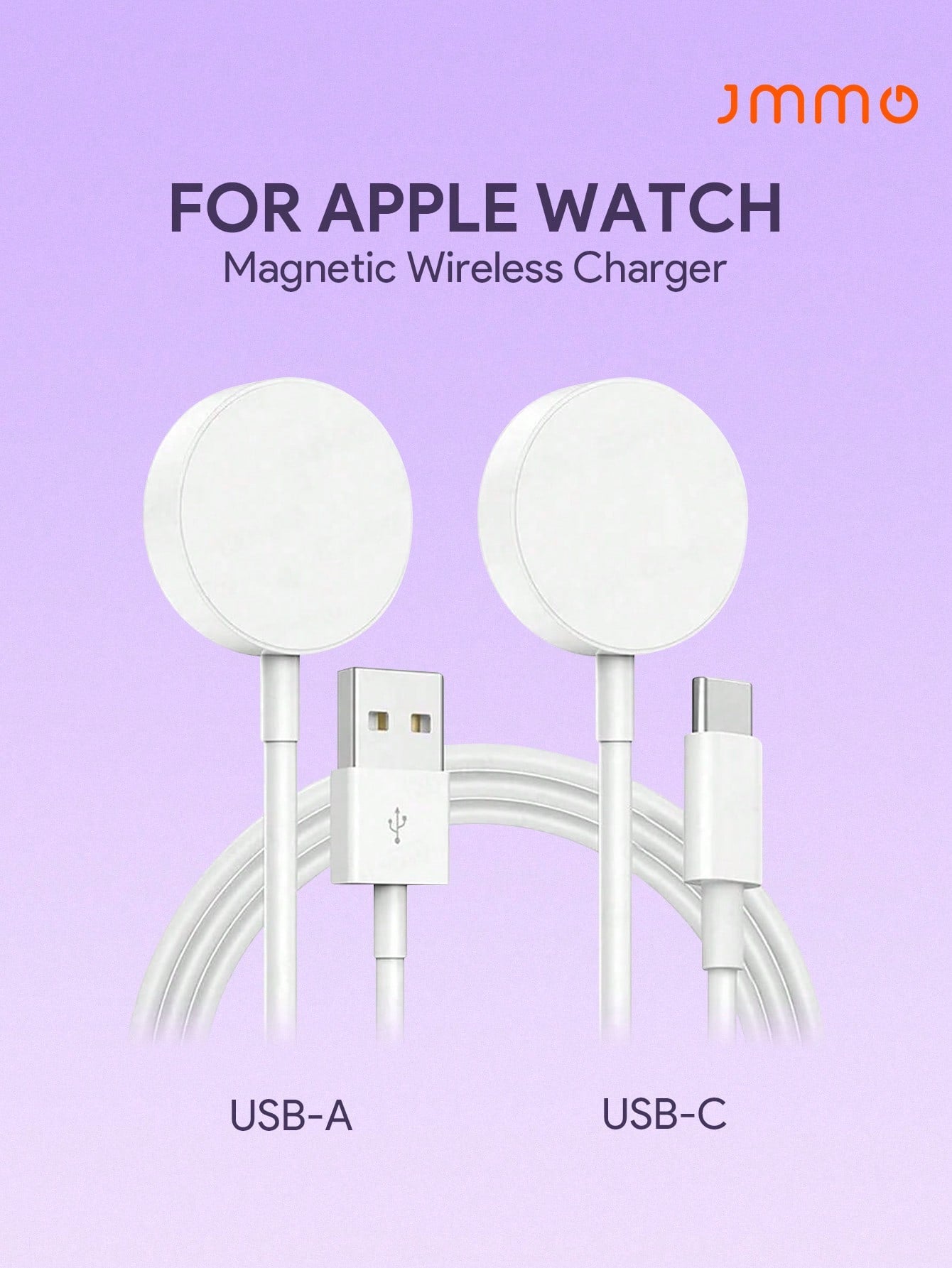 JMMO 1pc 3.3ft/100cm Portable Magnetic Wireless Charger Compatible With Apple Watch Series Ultra/9/8/7/6/SE/SE2/5/4/3/2/1