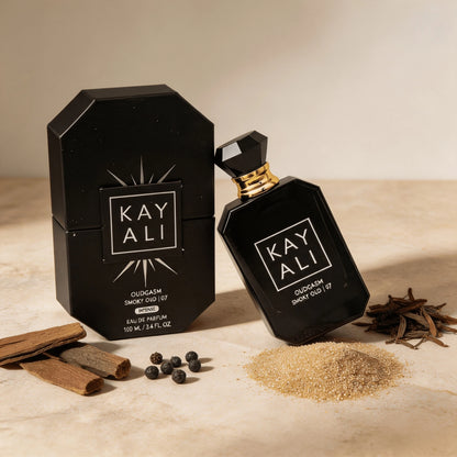 KAYALI Oudgasm Smoky Oud| 07 Eau De Parfum 3.4 Oz/ 100 ML Soft Rose, Transparent Resin Scent, Long-Lasting Fragrance, Very Suitable For Users Who Prefer Woody Agarwood Notes. It Is Also Suitable As A