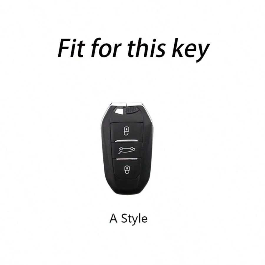 Key Fob Cover For Peugeot 2008 3008 4008 5008 308 408 508 C1 C2 C4 C6 C3-XR Picasso Grand DS3 DS5 Car Keychain