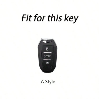 Key Fob Cover For Peugeot 2008 3008 4008 5008 308 408 508 C1 C2 C4 C6 C3-XR Picasso Grand DS3 DS5 Car Keychain