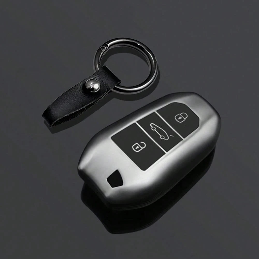 Key Fob Cover For Peugeot 2008 3008 4008 5008 308 408 508 C1 C2 C4 C6 C3-XR Picasso Grand DS3 DS5 Car Keychain
