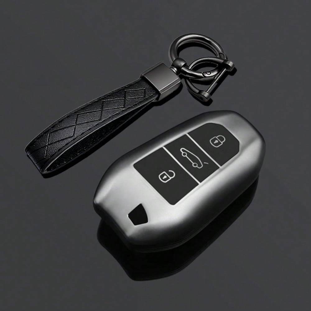 Key Fob Cover For Peugeot 2008 3008 4008 5008 308 408 508 C1 C2 C4 C6 C3-XR Picasso Grand DS3 DS5 Car Keychain