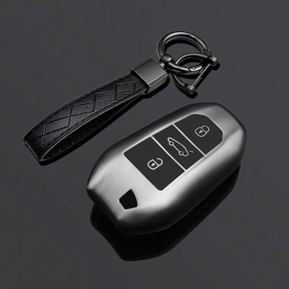 Key Fob Cover For Peugeot 2008 3008 4008 5008 308 408 508 C1 C2 C4 C6 C3-XR Picasso Grand DS3 DS5 Car Keychain