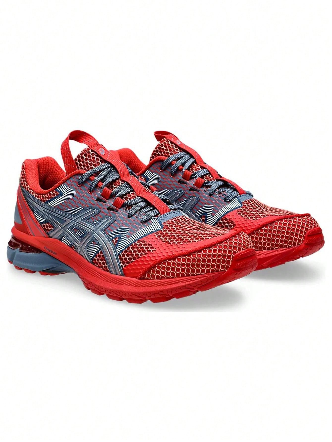 Kiko Kostadinov X Asics Gel Terrain Men's Low Top Sneakers, Black/White Mesh Comfortable Abrasion Resistant Breathable Shoes For U