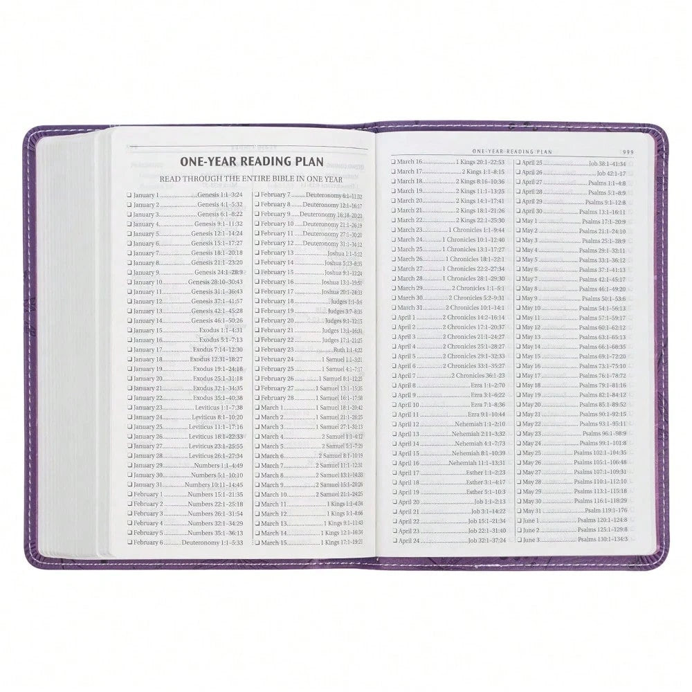 KJV Holy Bible, Compact Faux Leather Red Letter Edition- Ribbon Marker, King James Version, Purple (KJV Compact Editions)