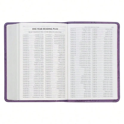 KJV Holy Bible, Compact Faux Leather Red Letter Edition- Ribbon Marker, King James Version, Purple (KJV Compact Editions)