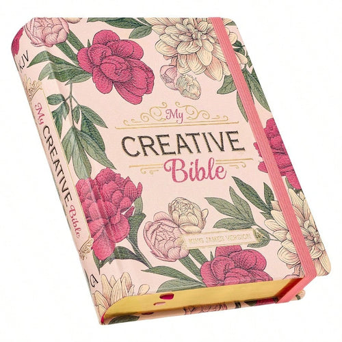 KJV Holy Bible, My Creative Bible, Faux Leather Hardcover- Ribbon Marker, King James Version, Pink Printed Floral (KJV Creative Editions)