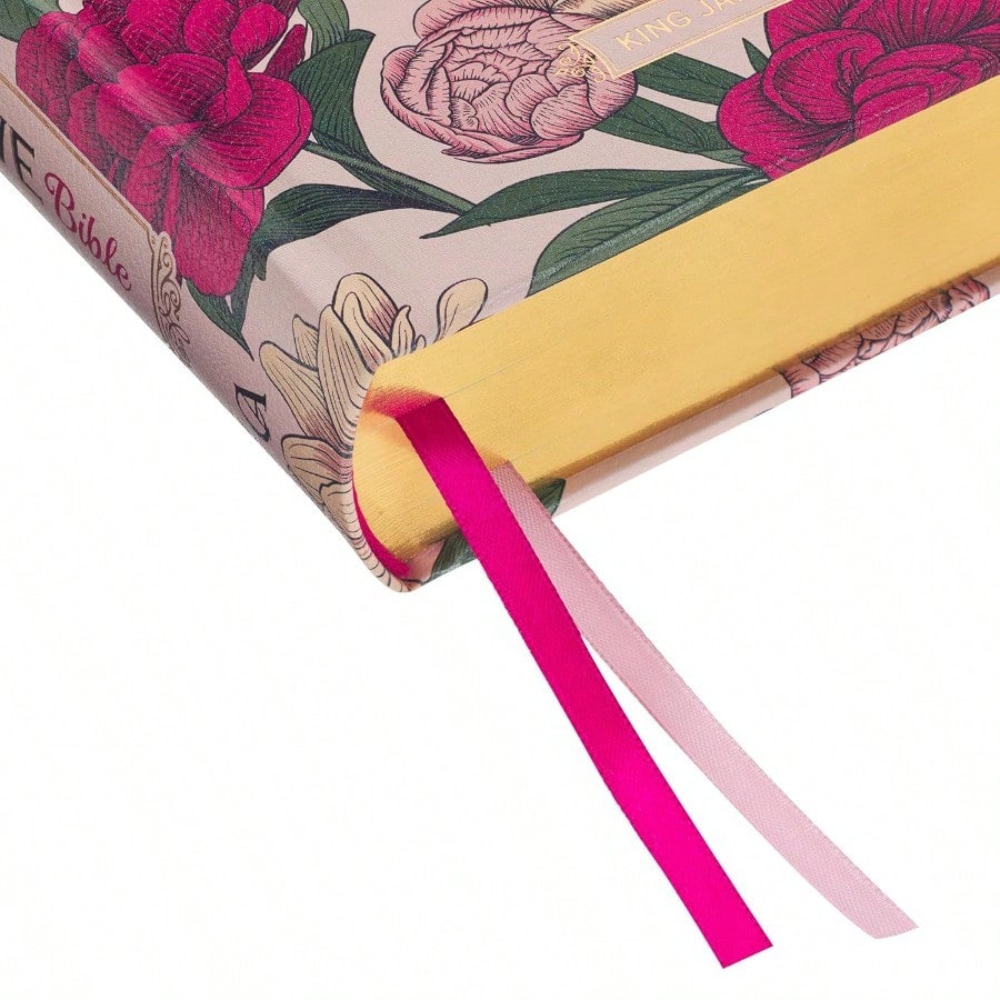 KJV Holy Bible, My Creative Bible, Faux Leather Hardcover- Ribbon Marker, King James Version, Pink Printed Floral (KJV Creative Editions)
