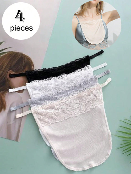 Lace Trim Breathable Invisible Seamless Modal Women's Camisole, Anti-Slip, Suitable For Party, Travel, Performance Outfit, Portable Accessory
