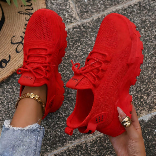 Ladies' Casual Sports Shoes, Fashionable Walking Shoes, Lightweight Casual Shoes, Air Running Shoes, Anti Slip Breathable Tennis Shoes