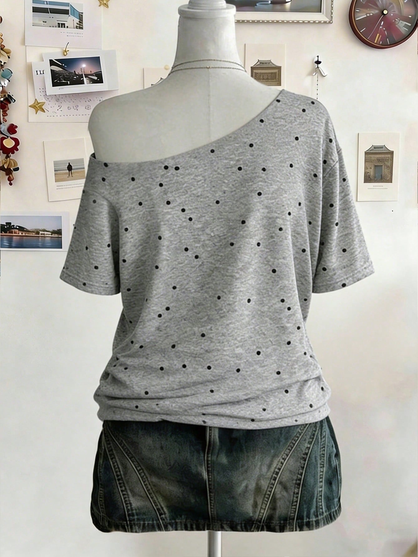 Lalippa Plus Size Vacation Fashion Floral Print Short Sleeve Streetwear T-Shirt