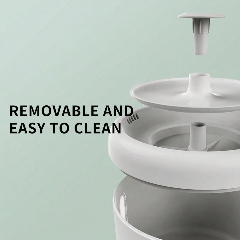 Large Capacity Pet Water Fountain, Automatic Cat Water Dispenser With Visible Water Level, Quiet Pump & Easy Clean Design For Multi-Pet Households