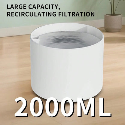Large Capacity Pet Water Fountain, Automatic Cat Water Dispenser With Visible Water Level, Quiet Pump & Easy Clean Design For Multi-Pet Households
