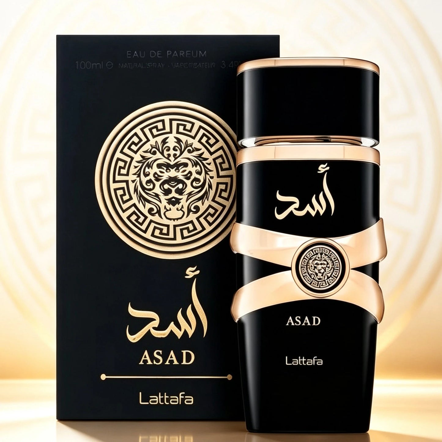 Lattafa Asad Exotic Woody Cedar Eau De Parfum Bold Arabian Masculine Cologne Holiday Surprise Gift For Men
